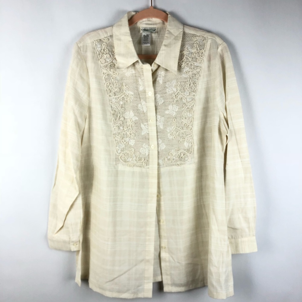 Coldwater Creek button up tunic size XL